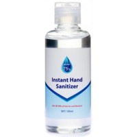 Hand Sanitiser Gel 100ml Travel Bottle 75% Alcohol kills 99.99% of Germs. 